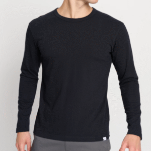 T-shirt Heavyweight noir manches longues