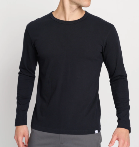 T-shirt Heavyweight noir manches longues
